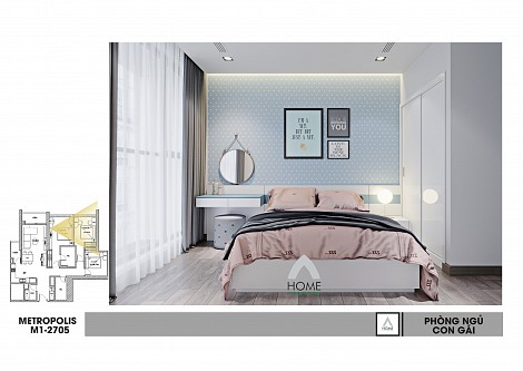 Căn 2705 Tòa M1 Vinhomes Metropolis